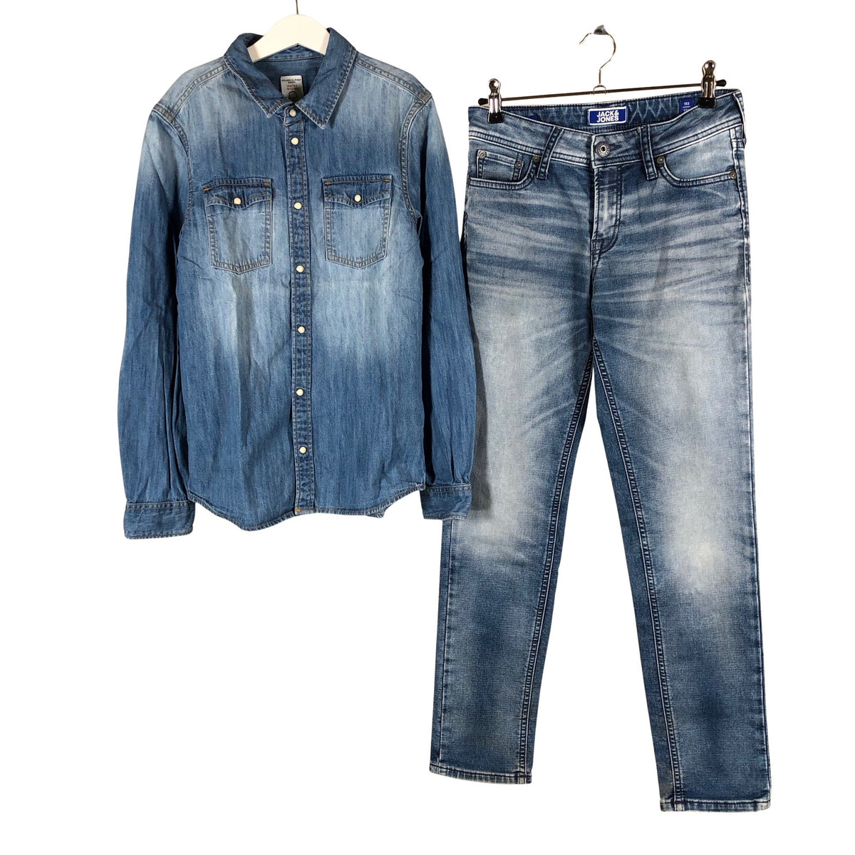 Poikien Jack & Jones - Farkut, koko 146 - 152 - Sininen (1)