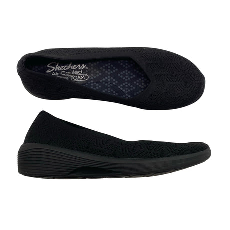 Naisten Skechers - Ballerinat, koko 37 - Musta ()