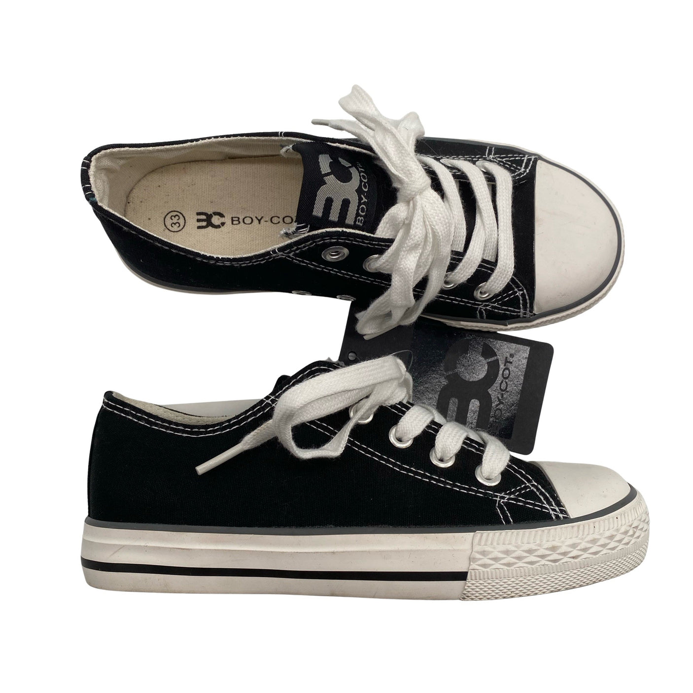 Unisex Boy-Cot - Tennarit, koko 33 - Musta (1)