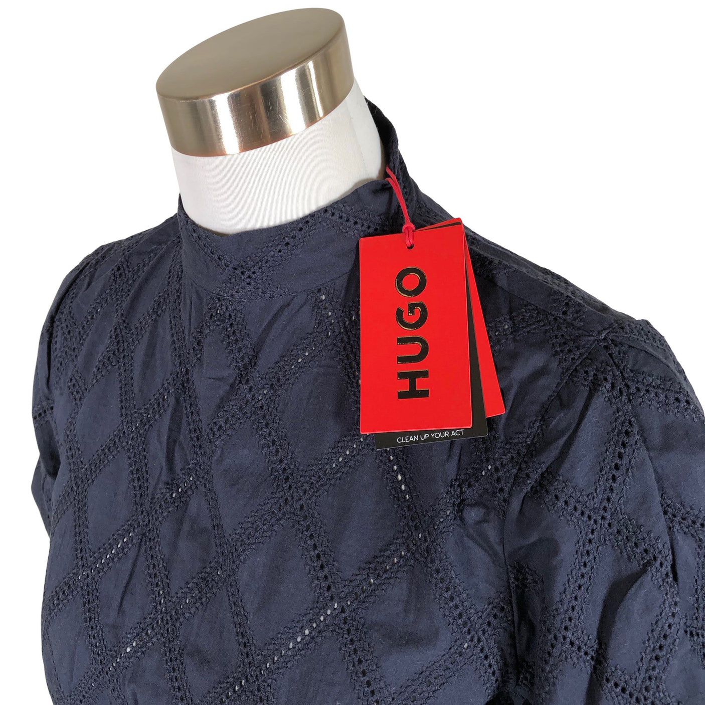 Naisten Hugo Boss - Lyhythihainen pusero, koko 36 - Sininen (3)