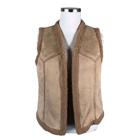 Naisten Marta - Tekoturkisliivi, koko 42 - Beige ()