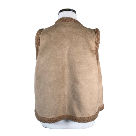 Naisten Marta - Tekoturkisliivi, koko 42 - Beige (2)