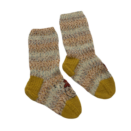 Unisex Handmade - Villasukat, koko 32 - Beige ()