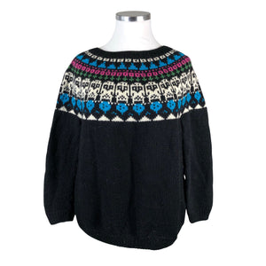 Naisten Handmade - Neulepaita, koko 42 - Musta (1)