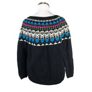 Naisten Handmade - Neulepaita, koko 42 - Musta (2)