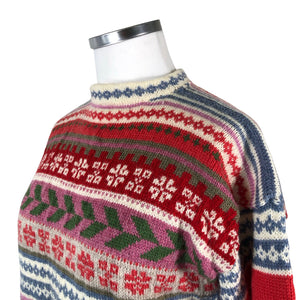 Naisten Handmade - Neulepaita, koko 42 - Punainen (3)