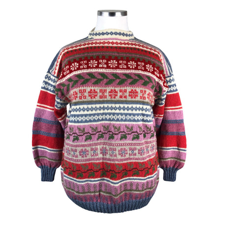 Naisten Handmade - Neulepaita, koko 42 - Punainen ()