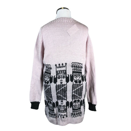 Naisten Handmade - Neuletunika, koko 42 - Vaaleanpunainen (2)