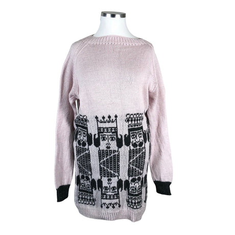 Naisten Handmade - Neuletunika, koko 42 - Vaaleanpunainen ()