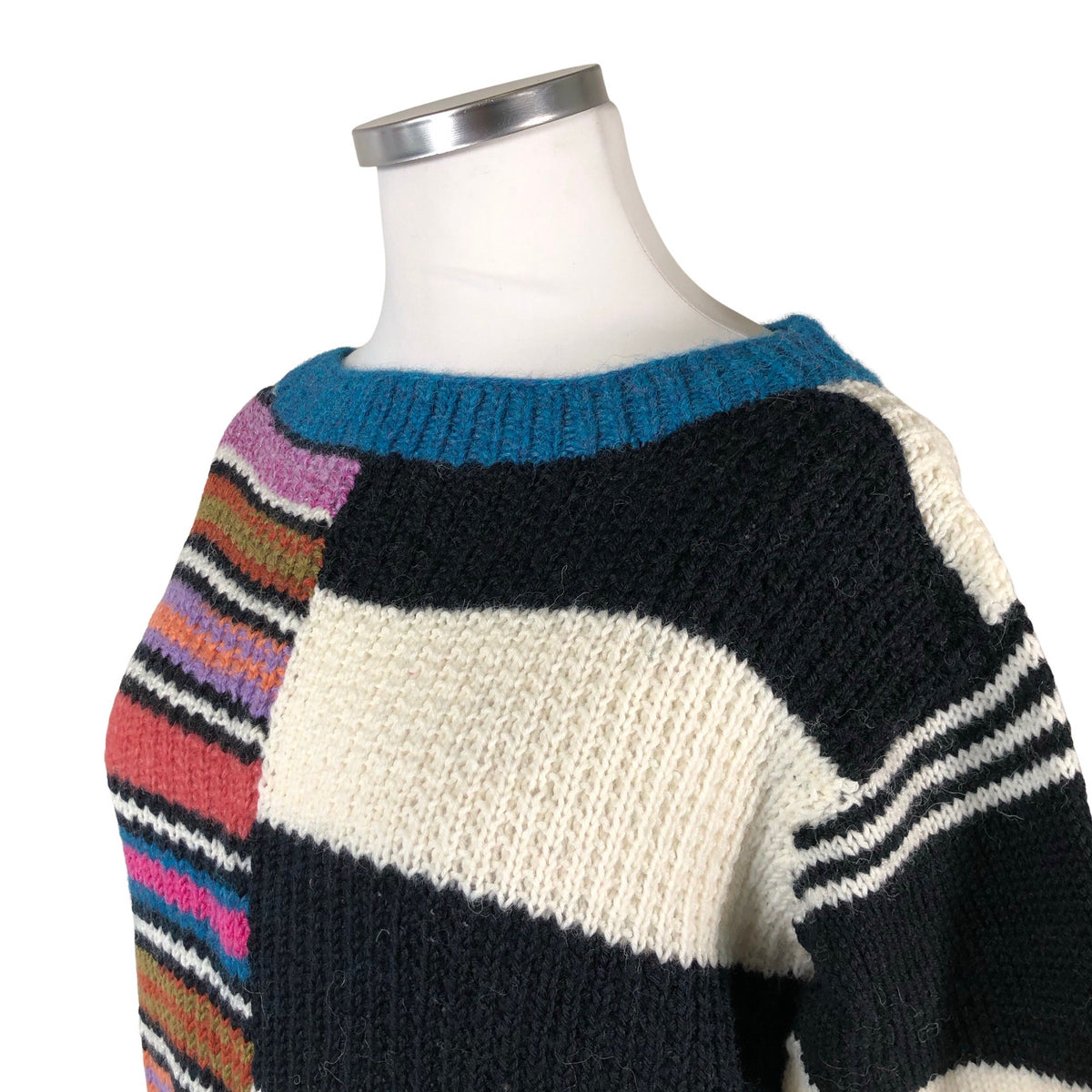Naisten Handmade - Neulepaita, koko 42 - Musta (3)