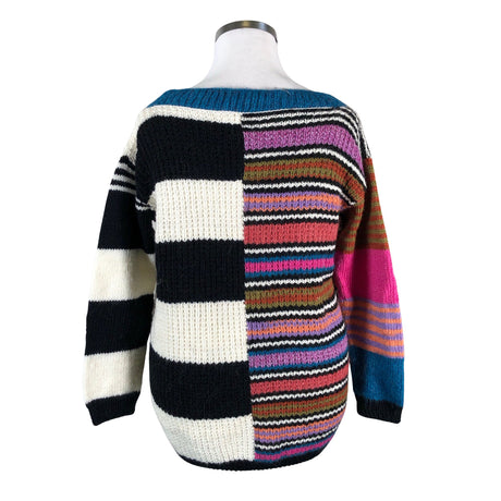 Naisten Handmade - Neulepaita, koko 42 - Musta (2)