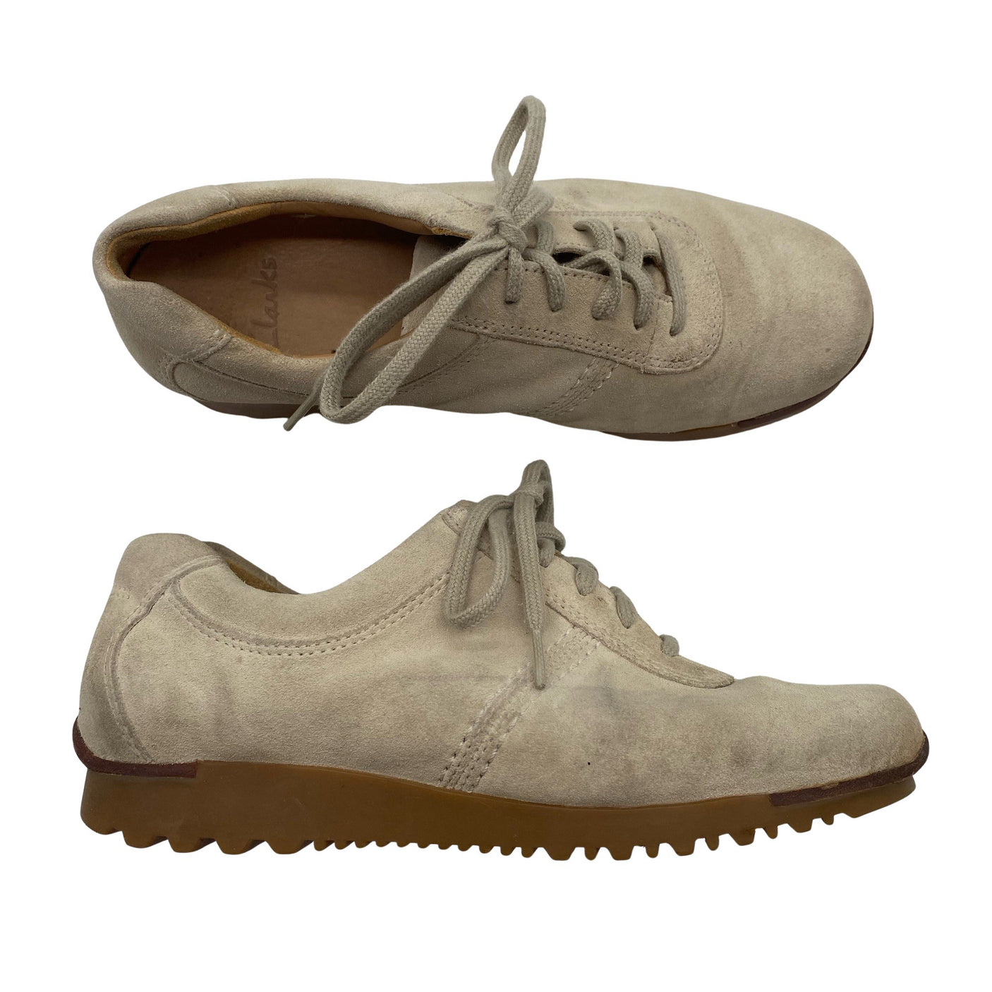 Naisten Clarks - Tennarit, koko 36 - Beige (1)