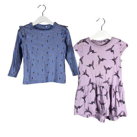 Tyttöjen Name It - Trikoomekko, koko 92 - 98 - Violetti ()