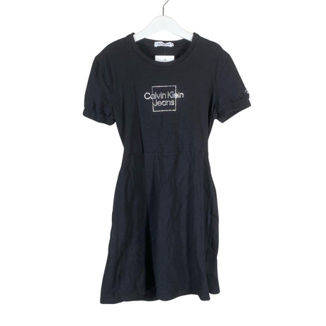 Tyttöjen Calvin Klein Jeans - Trikoomekko, koko 146 - 152 - Musta ()