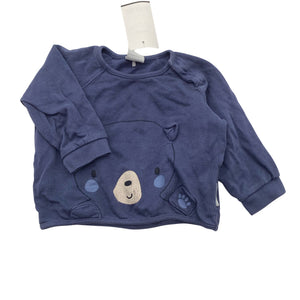 Unisex Polarn O. Pyret - Collegepaita, koko 68 - 74 - Sininen (1)