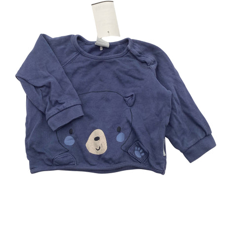 Unisex Polarn O. Pyret - Collegepaita, koko 68 - 74 - Sininen ()