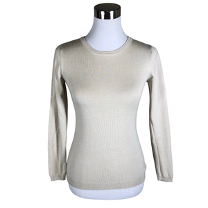 Naisten Simona Conti - Neulepaita, koko 34 - Beige (1)