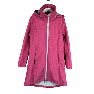 Tyttöjen Huppa - Softshell-takki, koko 134 - 140 - Pinkki (1)