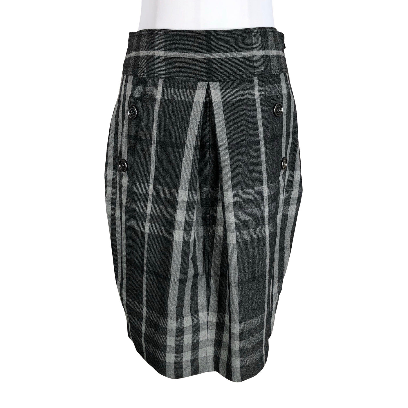 Naisten Burberry - Kangashame, koko 38 - Harmaa (1)