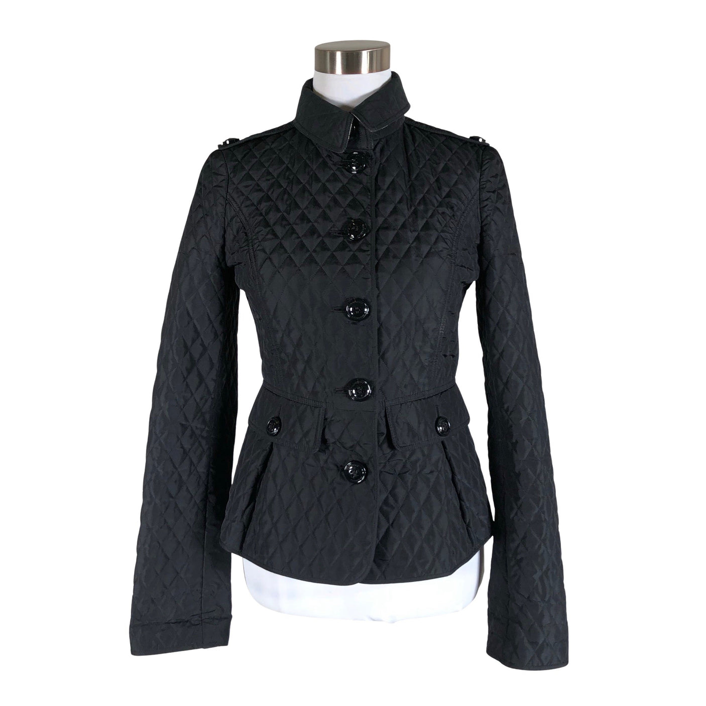 Naisten Burberry - Tikkitakki, koko 34 - Musta (1)
