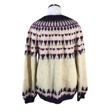 Naisten Handmade - Neulepaita, koko 44 - Luonnonvalkoinen (2)