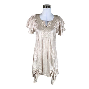 Naisten Ze-Ze - Sifonkimekko, koko 40 - Beige (1)