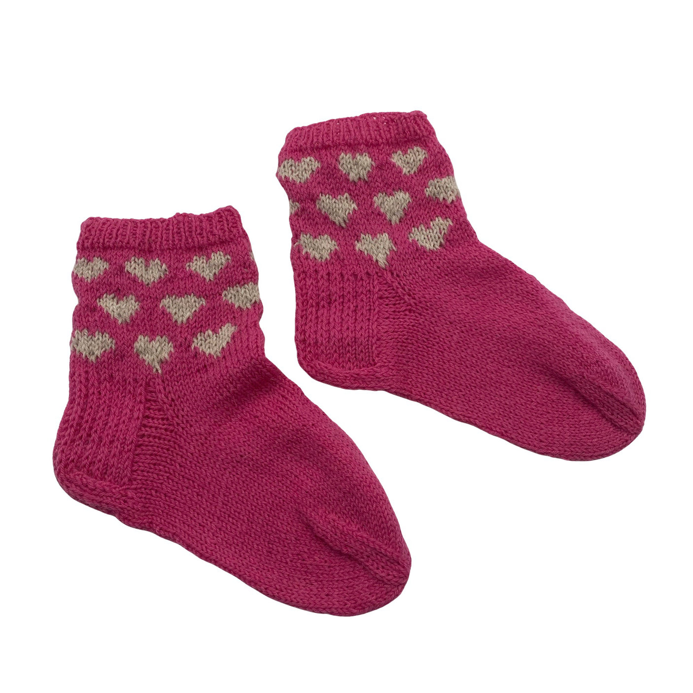 Naisten Handmade - Villasukat, koko 39 - Pinkki (1)
