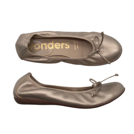 Naisten Wonders - Ballerinat, koko 39 - Kulta ()