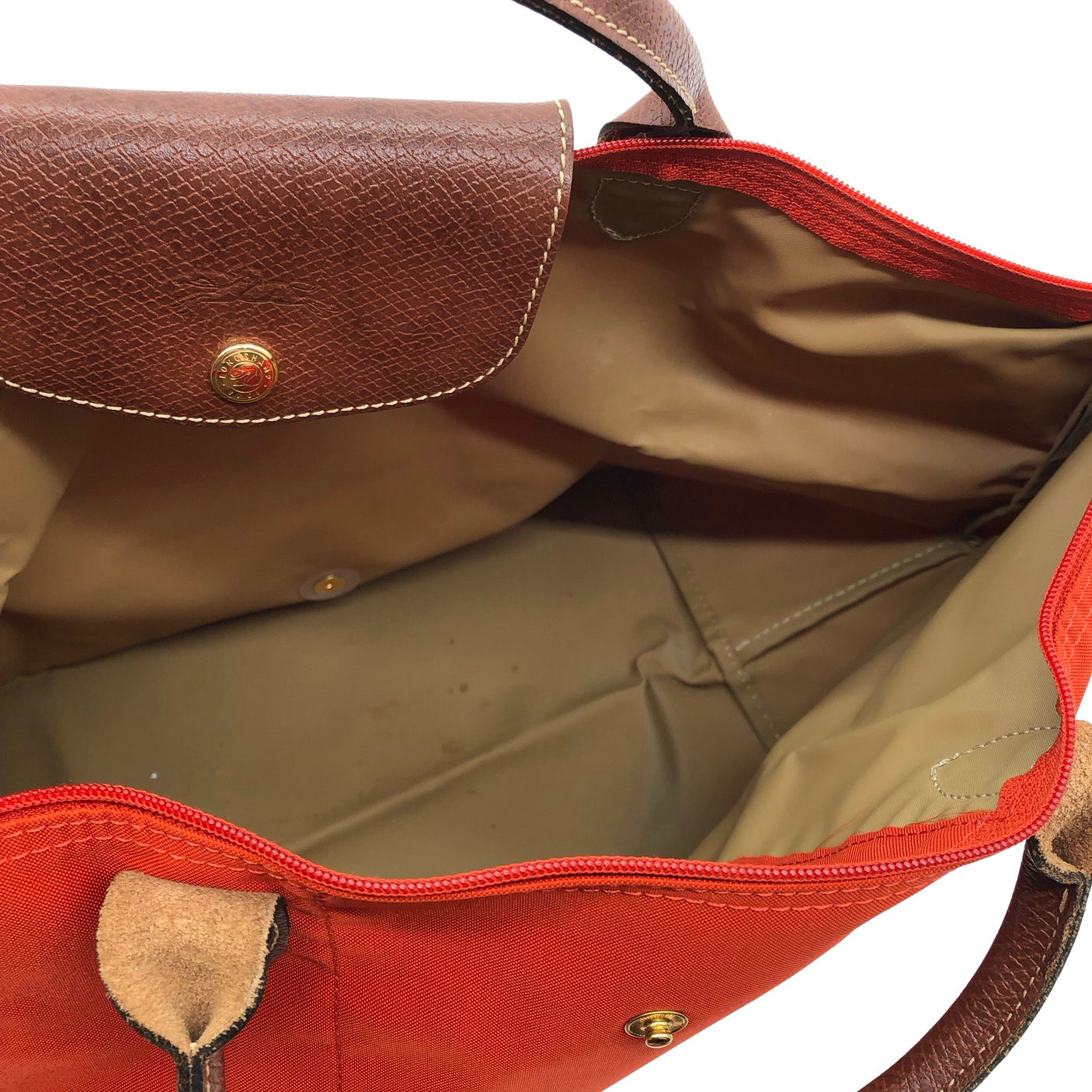 Naisten Longchamp - Käsilaukku, koko Midi - Punainen (2)