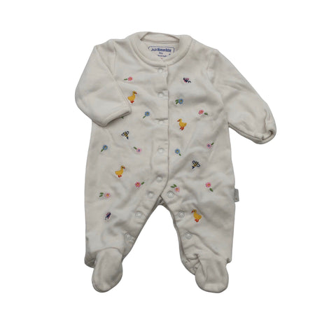 Tyttöjen JoJo Maman Bébé - Potkupuku, koko 56 - 62 - Valkoinen ()