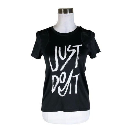 Naisten Nike - Urheilupaita, lyhyet hihat, koko 34 - Musta ()