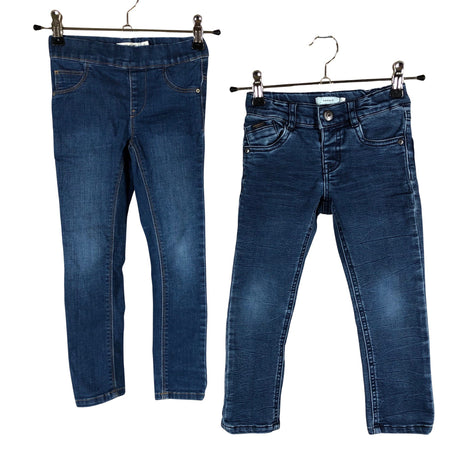 Tyttöjen Name It - Farkkuleggingsit, koko 104 - 110 - Sininen ()
