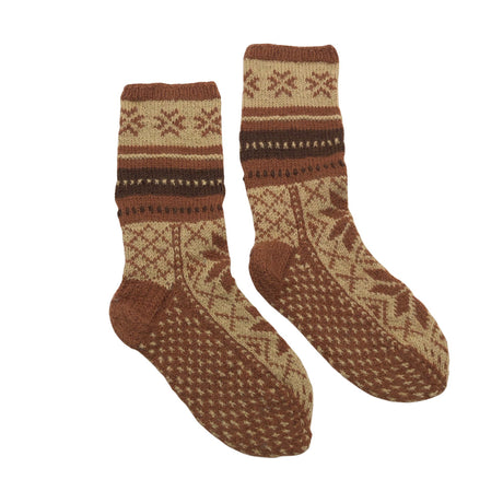 Unisex Handmade - Villasukat, koko 39 - Ruskea ()