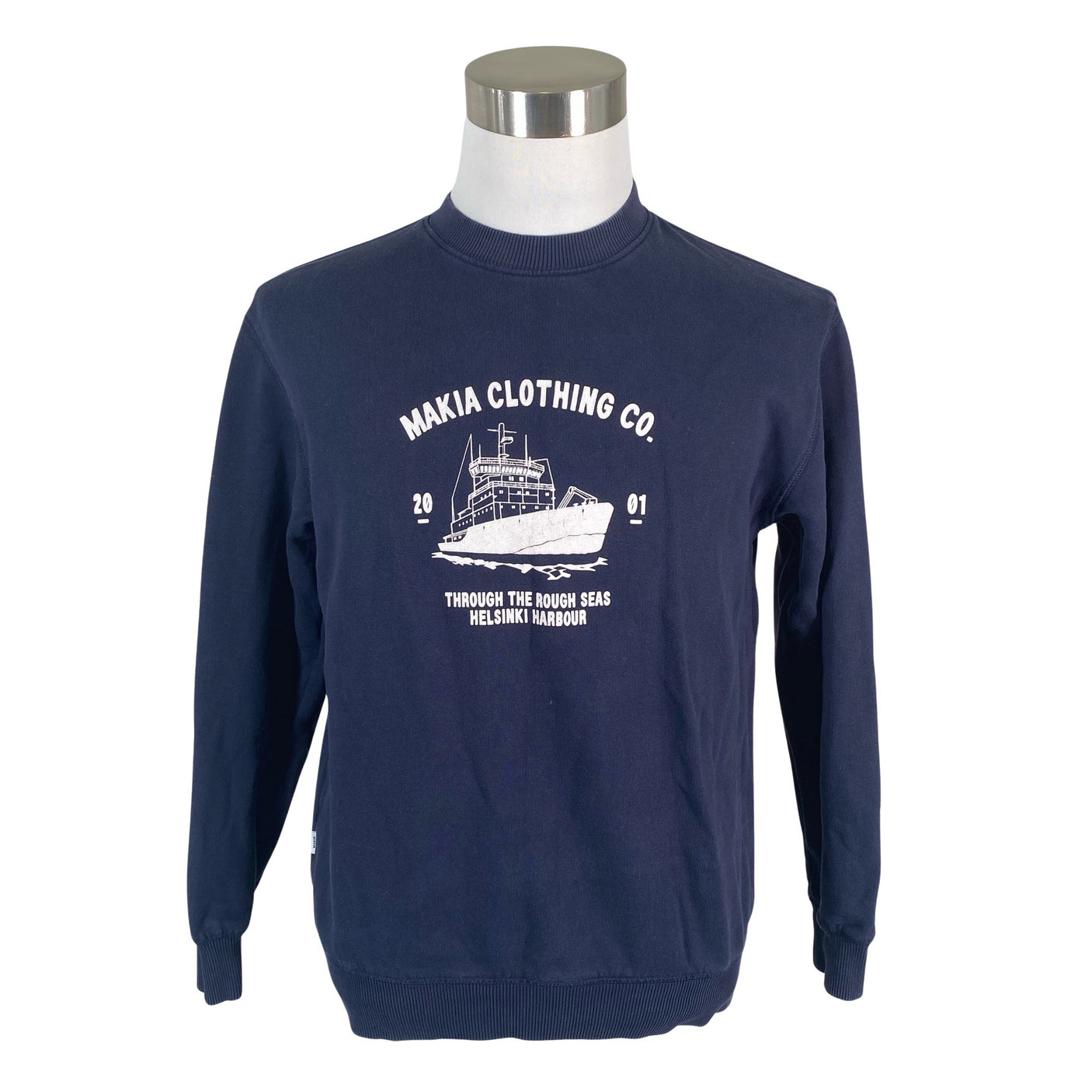 Miesten Makia - Collegepaita, koko S - Sininen (1)