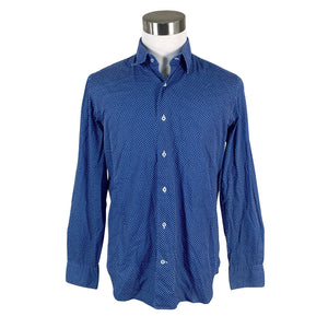 Miesten Massimo Dutti - Kauluspaita, koko L - Sininen (1)