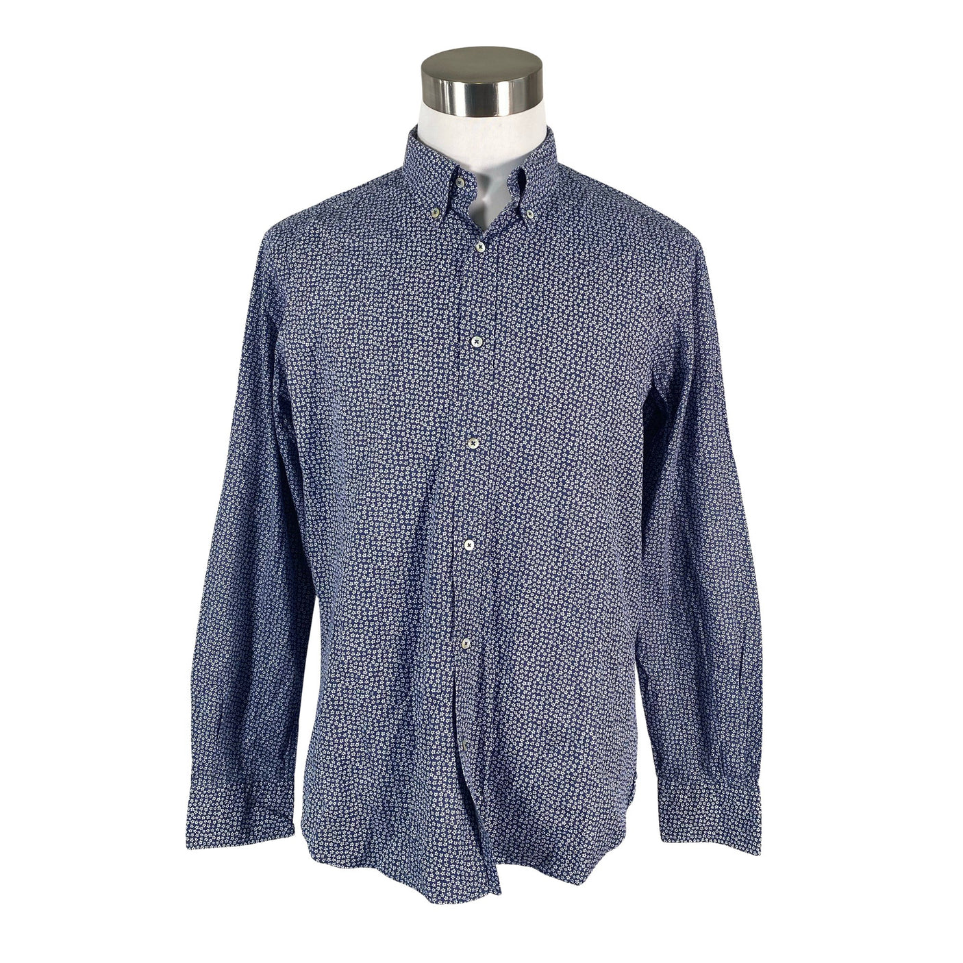 Miesten Massimo Dutti - Kauluspaita, koko L - Sininen (1)