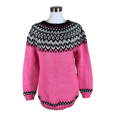 Naisten Handmade - Neulepaita, koko 38 - Pinkki ()