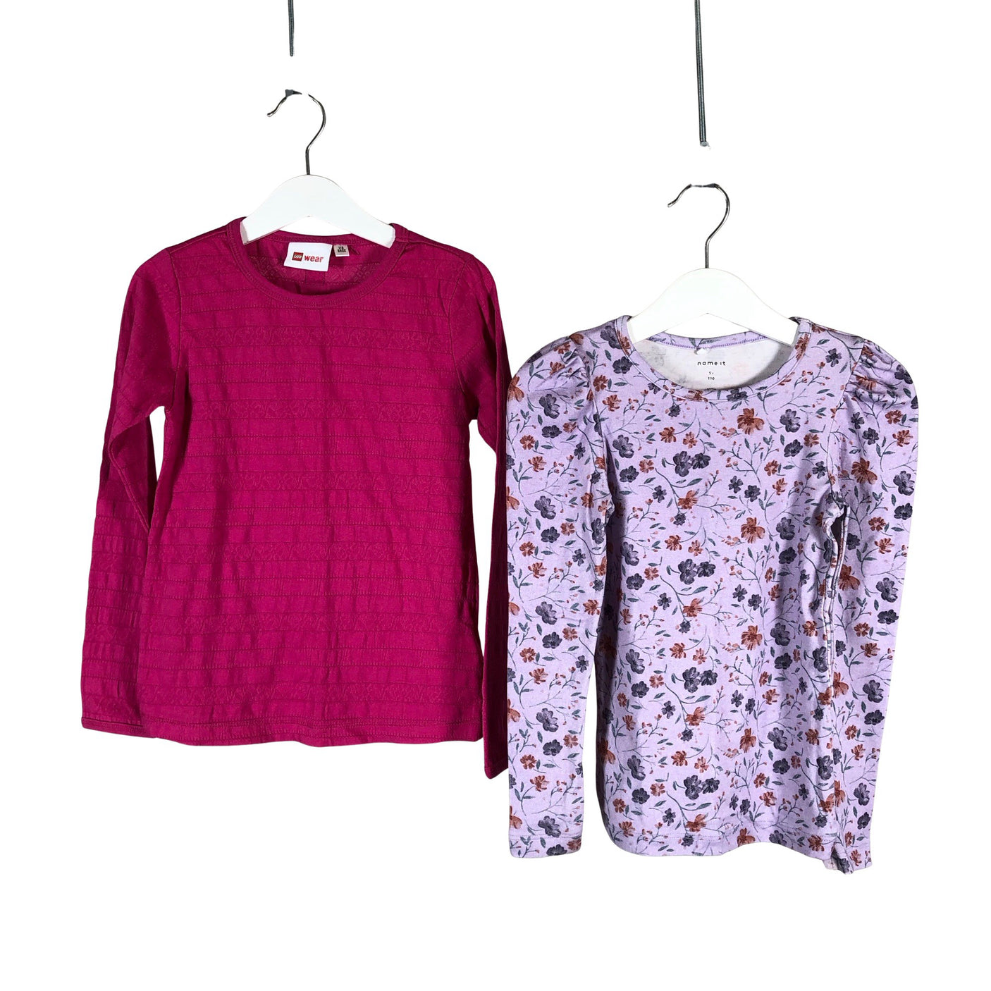 Tyttöjen Name It - Trikoopaita, koko 110 - 116 - Violetti (1)