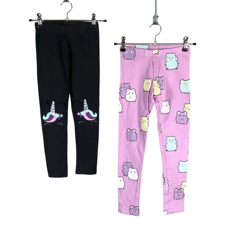 Tyttöjen Lindex - Leggingsit, koko 116 - 122 - Musta ()