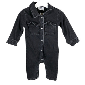 Tyttöjen I Dig Denim - Haalari, koko 74 - 80 - Musta (1)