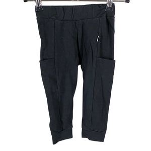 Unisex Papu - Trikoohousut, koko 74 - 80 - Musta (1)