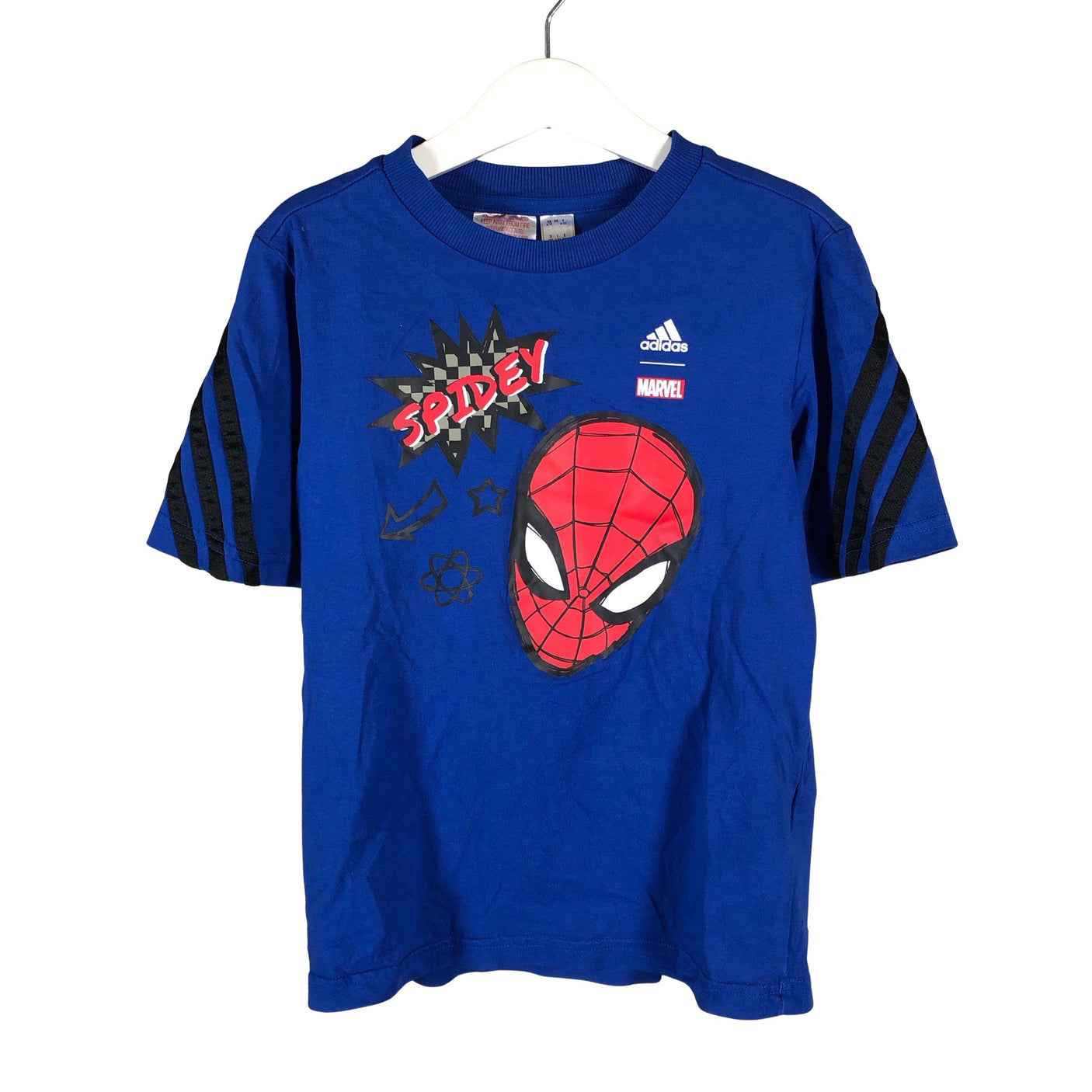 Poikien Adidas - T-paita, koko 116 - 122 - Sininen (1)