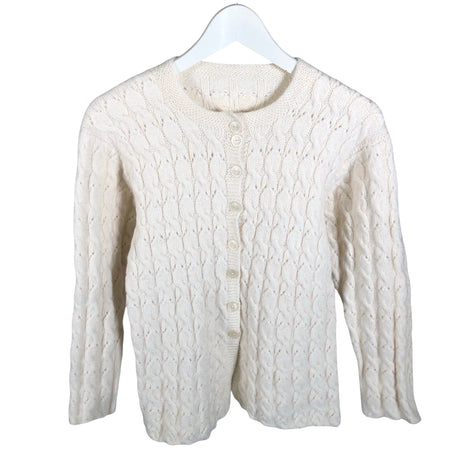 Tyttöjen Handmade - Neuletakki, koko 158 - 164 - Luonnonvalkoinen ()