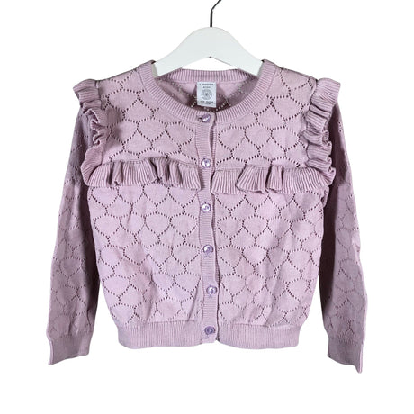 Tyttöjen Lindex - Neuletakki, koko 98 - 104 - Violetti ()