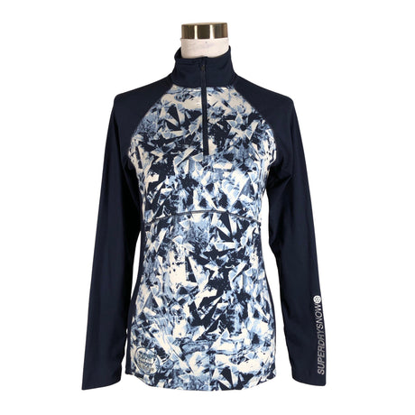 Naisten Superdry - Urheilupaita, pitkät hihat, koko 36 - Sininen ()