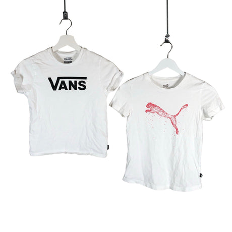 Unisex Puma - T-paita, koko 146 - 152 - Valkoinen ()