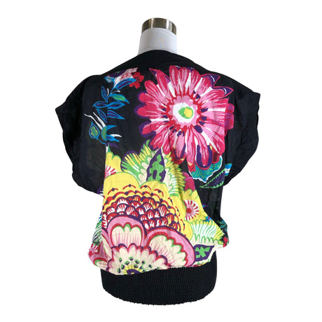 Naisten Desigual - Lyhythihainen pusero, koko 40 - Musta (2)