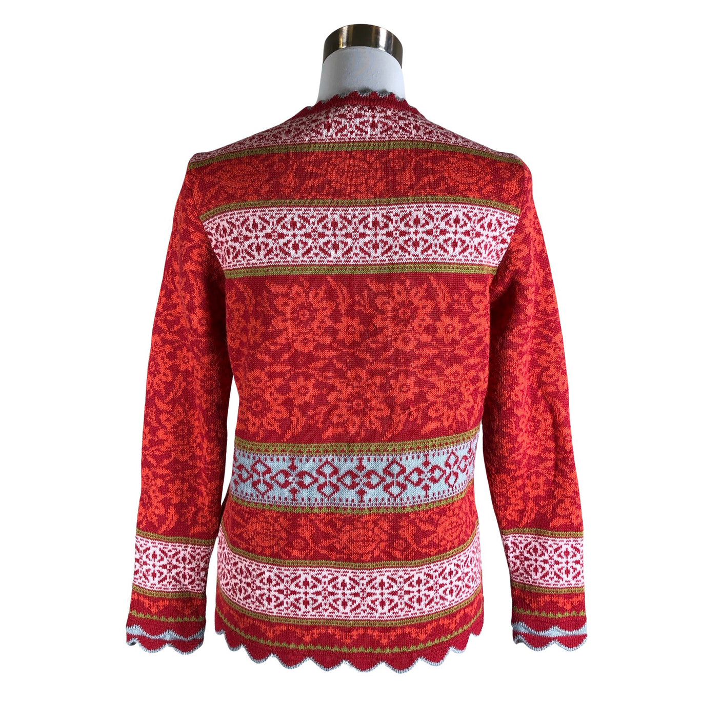 Naisten Oleana - Neuletakki, koko 38 - Punainen (2)