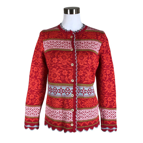 Naisten Oleana - Neuletakki, koko 38 - Punainen ()