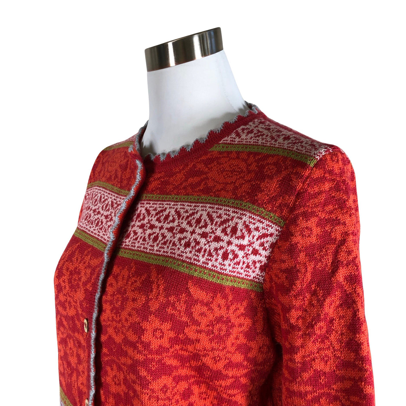 Naisten Oleana - Neuletakki, koko 38 - Punainen (3)